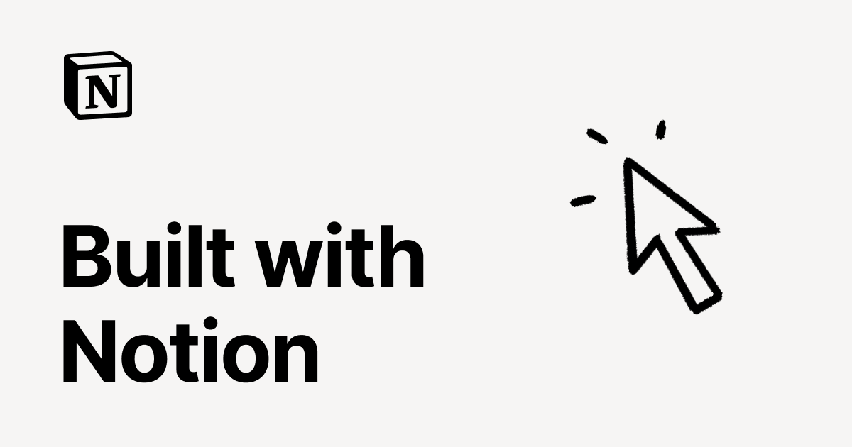 Step by Step Process to Complete the program | Built with Notion